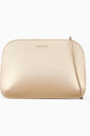 Giorgio Armani Lamé-satin la Prima clutch bag