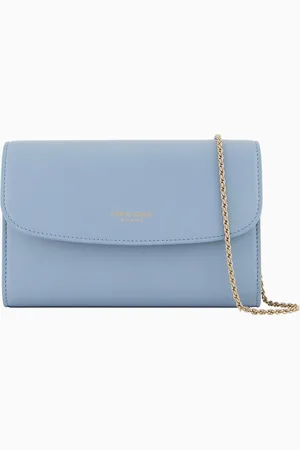 Giorgio Armani ASV La Prima clutch bag with shiny leather shoulder strap
