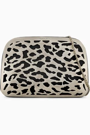 Giorgio Armani La Prima satin and metal clutch bag