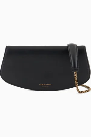 Giorgio Armani Small leather shoulder clutch bag