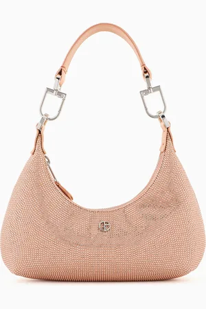 Giorgio Armani La Prima satin and rhinestone mini hobo bag