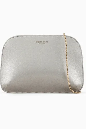 Giorgio Armani Lamé-satin la Prima clutch bag
