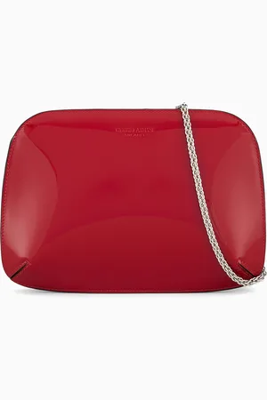 Giorgio Armani La Prima clutch bag in patent leather