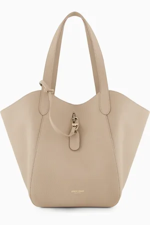 Giorgio Armani Medium pebbled leather handbag