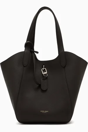 Giorgio Armani Medium pebbled leather handbag