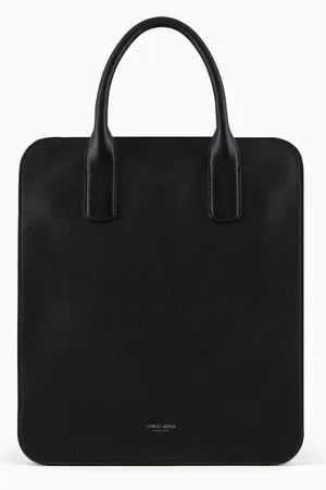 Giorgio Armani Leather shopper bag