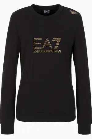 EA7 Evolution stretch viscose-blend crew-neck sweatshirt