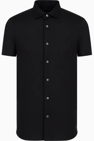 Emporio Armani ASV short-sleeved Lyocell-blend jersey shirt
