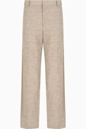 Emporio Armani Linen-blend chinos