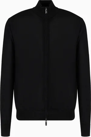 Emporio Armani Virgin-wool full-zip cardigan