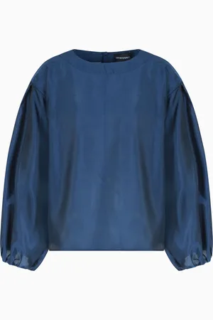 Emporio Armani Technical muslin blouse