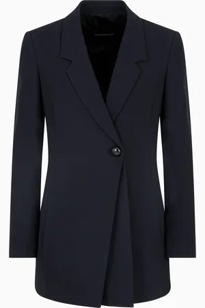 Emporio Armani Single-breasted blazer in envers satin