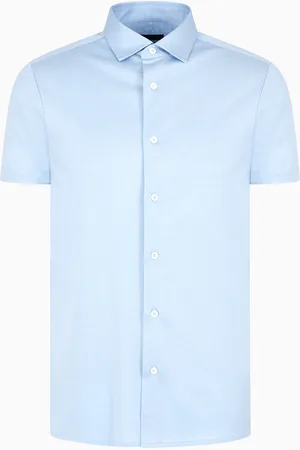 Emporio Armani ASV short-sleeved Lyocell-blend jersey shirt
