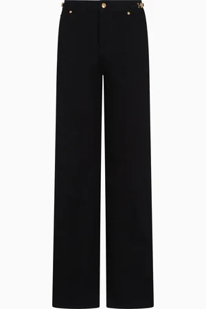 Emporio Armani J4F high-rise straight-leg, comfort-denim jeans