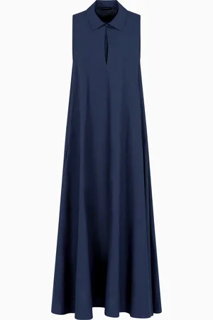 Emporio Armani Poplin flared long dress