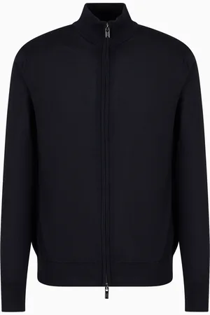 Emporio Armani Virgin-wool full-zip cardigan