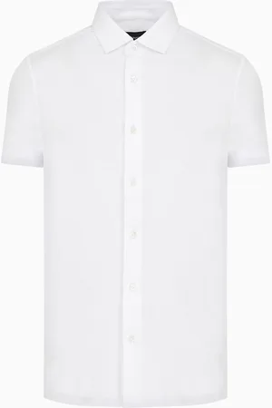 Emporio Armani ASV short-sleeved Lyocell-blend jersey shirt