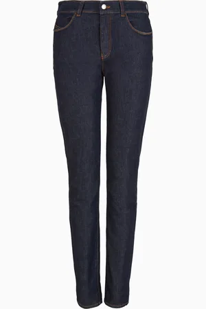 Emporio Armani J18 high-rise skinny-leg jeans in comfort mercerised denim