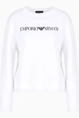 Emporio Armani ASV organic jersey sweatshirt with logo