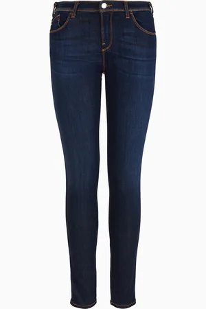 Emporio Armani J28 Medium-waisted, super skinny-leg Lyocell denim jeans