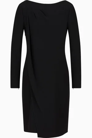 Emporio Armani Technical cady dress with front panel