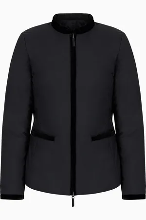 Emporio Armani Nylon reversible guru-collared jacket