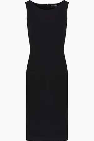 Emporio Armani Ottoman jersey sheath dress