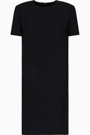 Emporio Armani Lurex crêpe tunic dress
