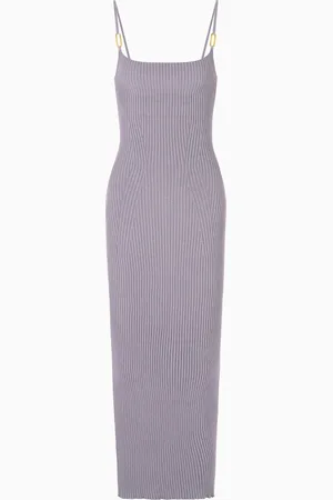 Emporio Armani Dawn to Dusk rib-knit long dress