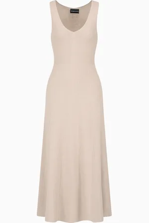 Emporio Armani Seamless, links-stitch knit long dress