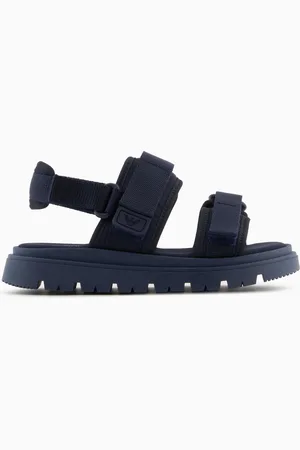 Emporio Armani Webbing double-band sandals