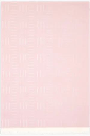 Emporio Armani Wool scarf with geometric jacquard motif