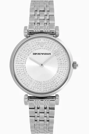 Emporio Armani Two-Hand Stainless Steel Watch