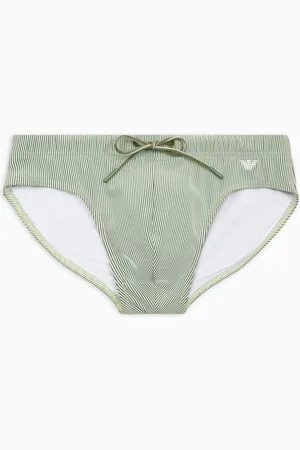 Emporio Armani Striped pattern swim briefs
