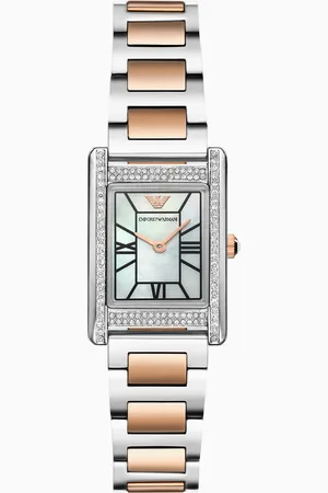 Emporio Armani Two-Hand Two-Tone Stainless Steel Watch