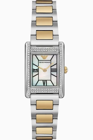 Emporio Armani Two-Hand Two-Tone Stainless Steel Watch
