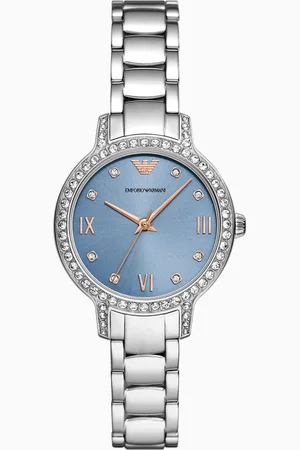 Emporio Armani Three-Hand Stainless Steel Watch