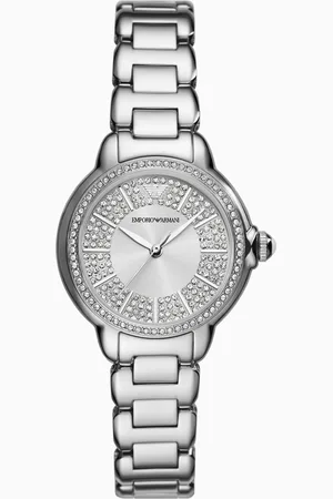 Emporio Armani Three-Hand Stainless Steel Watch