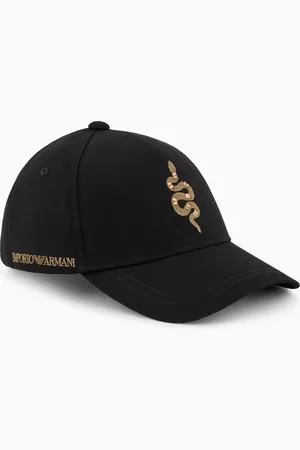 Emporio Armani Embroidered snake baseball cap