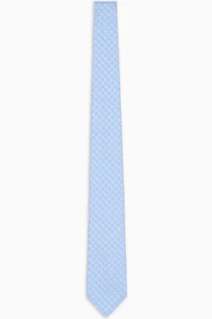 Emporio Armani Pure silk tie with jacquard pattern