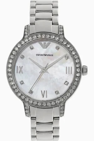 Emporio Armani Three-Hand Stainless Steel Watch