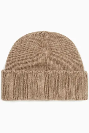 Emporio Armani Ribbed cashmere beanie