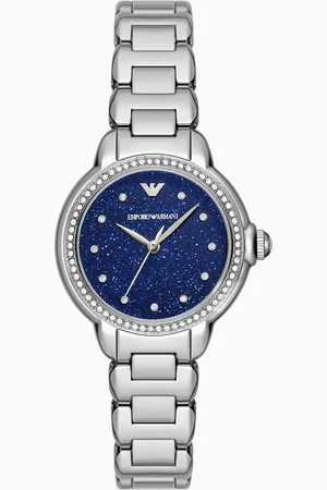Emporio Armani Three-Hand Stainless Steel Watch