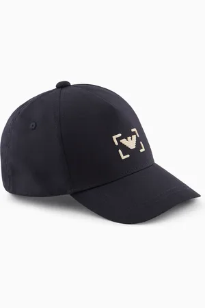 Emporio Armani ASV organic cotton eagle embroidered baseball cap
