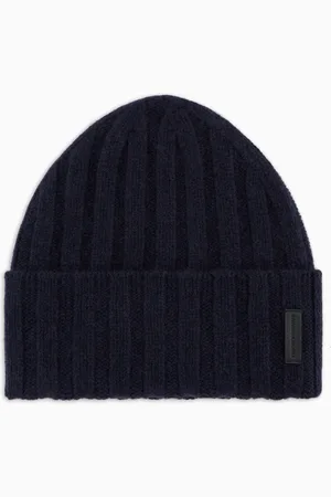 Emporio Armani Pure cashmere, ribbed beanie
