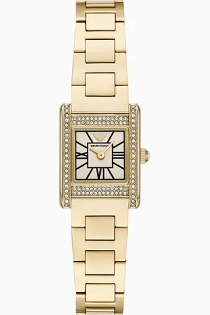 Emporio Armani Two-Hand Gold-Tone Stainless Steel Watch