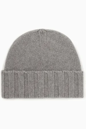 Emporio Armani Ribbed cashmere beanie
