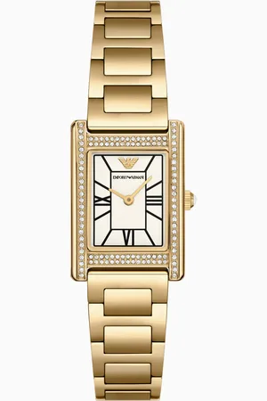 Emporio Armani Two-Hand Gold-Tone Stainless Steel Watch