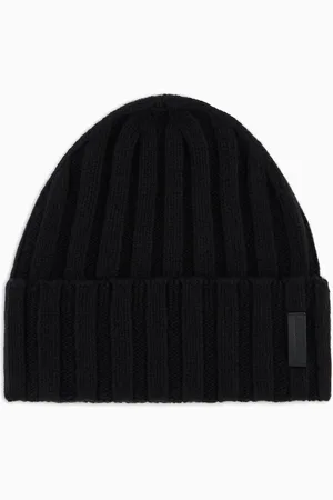 Emporio Armani Pure cashmere, ribbed beanie
