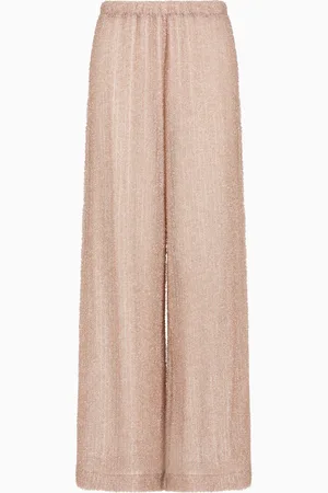 Emporio Armani Beachwear trousers in fuzzy lurex